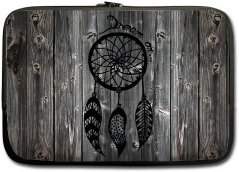 Dreamcatcher Laptop Bag - Special 13 13.3 Inch Wood Background Dream Catcher Notebook,Macbook Pro,Macbook Air Laptop Sleeve Bags