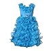Richie House Little Girls' Princess Bridal Dress RH1937-E-5/6, Turquoise