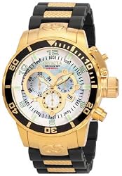 Gold Tone Corduba Quartz Chronograph Mother Of Pearl