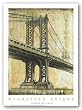Manhattan Bridge by P. Moss 22.75"x17" Art Print Poster