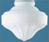 Westinghouse Lighting 81298 Ribbed Schoolhouse Ceiling Fan Light Shade