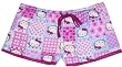 Hello Kitty Lavender Checkered Sleep Shorts for women