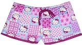 Hello Kitty Lavender Checkered Sleep Shorts for women