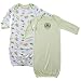 Hudson Baby Infant Gowns 2-Pack - Rainforest Green, 0-6 months