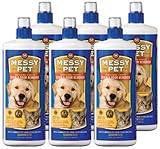 MESSY PET Brand - Stain and Odor Remover, 6 pack 32 fluid ounces (192 fluid ounces total)