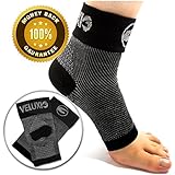 Veluxio Best Unisex Ankle & Foot Compression Plantar Fasciitis Sleeve / Sock (1-Pair)with Heel Arch Support