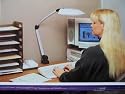 Contemporary Flourescent Desk or Bench Lamp
