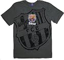 FC Football Club Vintage Barcelona Heather Charcoal T-shirt Tee
