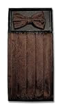 Cumberbund & BowTie Chocolate BROWN PAISLEY Men's Cummerbund Bow Tie Set