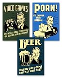 Video Games, Porn and Beer , 2x3