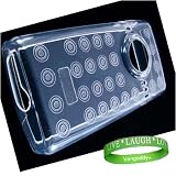Flip Mino HD 2nd Generation Flip Video TPU Rubberized Gel Camera Skin-- ( CLEAR ) + Vangoddy tm, Live*Laugh*Love wrist band!!!