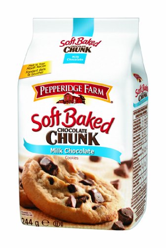 Pepperidge Farm Soft Baked Chunk Milk Chocolate, 5er Pack (5 x 244 g)