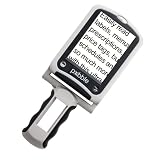 Enhanced Vision 'Pebble' Full colour Handheld portable electronic cctv magnifier - zoom magnification 5x to 10x - simple and very easy to use - This device is a useful reading aid for people with macular degeneration etc - 6 different viewing modes including reverse mode and Black & White Negative or Positive - lightweight - only weighs 19 grams - useable worldwide, supplied with mains charger