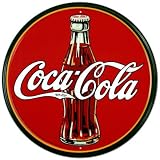 Coca-Cola Bottle Round Metal Sign , 12x12