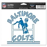 Baltimore Colts Retro Logo 5x6 Cling Decal