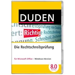 DUDEN Die Rechtschreibpr�fung f�r MS Office, Korrektor 8.0