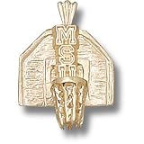 Michigan State University MSU Backboard Pendant (Gold Plated)