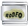 Golden Italian Charm Black Rodeo Hobbies