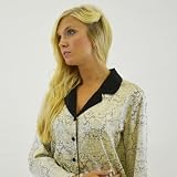 Silk Pajama Set - Lace print