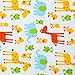 BEIBEIYING Double-sided Flannel Urine Pad Towel Waterproof Breathable Absorbent Bamboo Fiber Mat,Giraffes Medium (50*70 cm/19.7