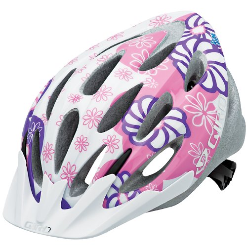 GIRO(ジロ) フルム(FLUME) WHITE/PURPLE FLOWERS ホワイト/パープルフラワーズ サイズ50-57㎝ 子供用ヘルメット FLUME WH/PURPLE FLOWERS