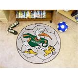 29 Round Miami Hurricanes Soccer Mat