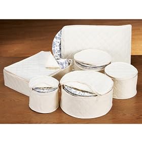 Buy China Storage - Padded Cotton 6 Piece Set (Natural) (6 Piece Set) by Richards Homewares