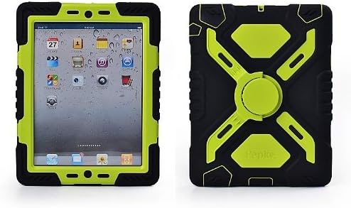 ElecDay Survivor iPad Mini Case iPad Mini 3 Smart Cover Military Silicone Child Proof Plastic Shell Kids Gift with Apple iPad Mini 2 Screen Protector (Black/green)