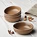 Rachael Ray Cucina Dinnerware 4-Piece Stoneware Fruit Bowl Set, Mushroom Brown