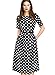 VfEmage Womens Vintage Summer Polka Dot Wear To Work Casual A-line Dress