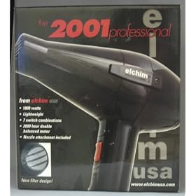 Elchim 2001 Hair Dryer 1800 watts -Black