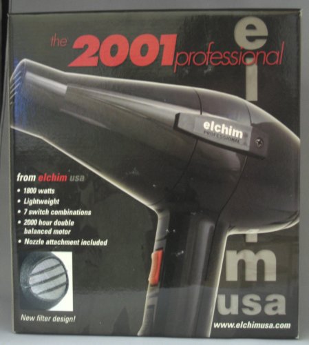elchim 2001 professional hair dryer 1800 watts black cheap price
