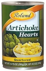 Roland Artichoke Hearts Quartered, 13.75-Ounce Tins (Pack of 12)