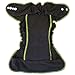 Night Fitted Cloth Diaper Hemp/Cotton & Stay-Dry Charcoal Bamboo (Pack of 1)