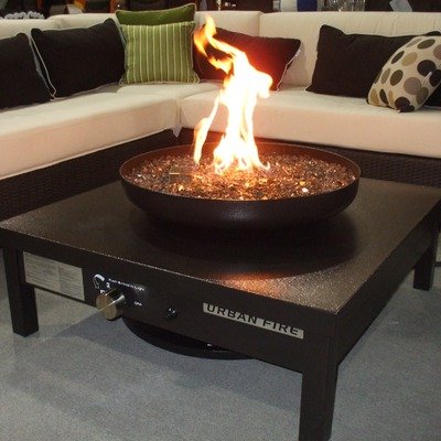 Urban Fire UF-2-BRONZE-BRZ Outdoor Gas Fire Pit Table