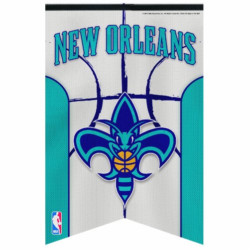 NBA New Orleans Hornets Premium Felt Banner 17-by-26