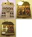 3-D Gold Christmas Tree Ornament -- Bing & Grondahl 1995 Victorian Doll Houses -- "Dibb House"