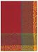 100% Cotton Jacquard Cranberry Twirl Dishtowel 18" X 28" Set / 6