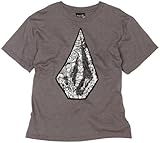 IMAGE OF Volcom Boys 8-20 Characters Short Sleeve Basic Tee, Grey Vintage, Large