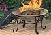 Outdoor Living : CobraCo FB6102 Round Cast Iron Brick Finish Fire Bowl with Screen and Cover