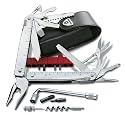 Victorinox SwissTool CS Plus in Lederetui, 38 Funktionen, silber, Edelstahl