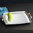 Lenox Metalware Abbreo Metal Square Tray