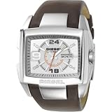 Diesel Watches Men's Silver Hardware Brn Strap