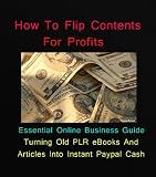 How To Flip Content For Profits - Essential Online Business Guide On Turning Old PLR Ebooks And Articles Into Instant Paypal Cash
