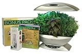 AeroGrow 2490-21S  AeroGarden Classic 7-Pod Indoor Gardening System with Herb n Serve Dressing Mixer and Herb Chef Seed Kit, Silver