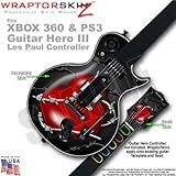 Barbwire Heart Red WraptorSkinz Skin fits XBOX 360 & PS3 Guitar Hero III Les Paul Controller (GUITAR