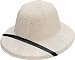 White Straw Pith Helmet