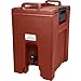 Cambro UC1000402 Brick Red Ultra Camtainer 10.5 Gallon Insulated Beverage Dispenser