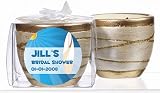 Baby Keepsake: Blue Beach Theme Personalized Elegant Scented Pottery Votive Candles - (Set of 24)