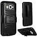 Samsung Galaxy J3,Galaxy amp Prime Case, Bastex Heavy Duty Protective Hybrid Kickstand Black Rubber Silicone Cover Hard Plastic Black Case With Holster Clip for Samsung Galaxy J3